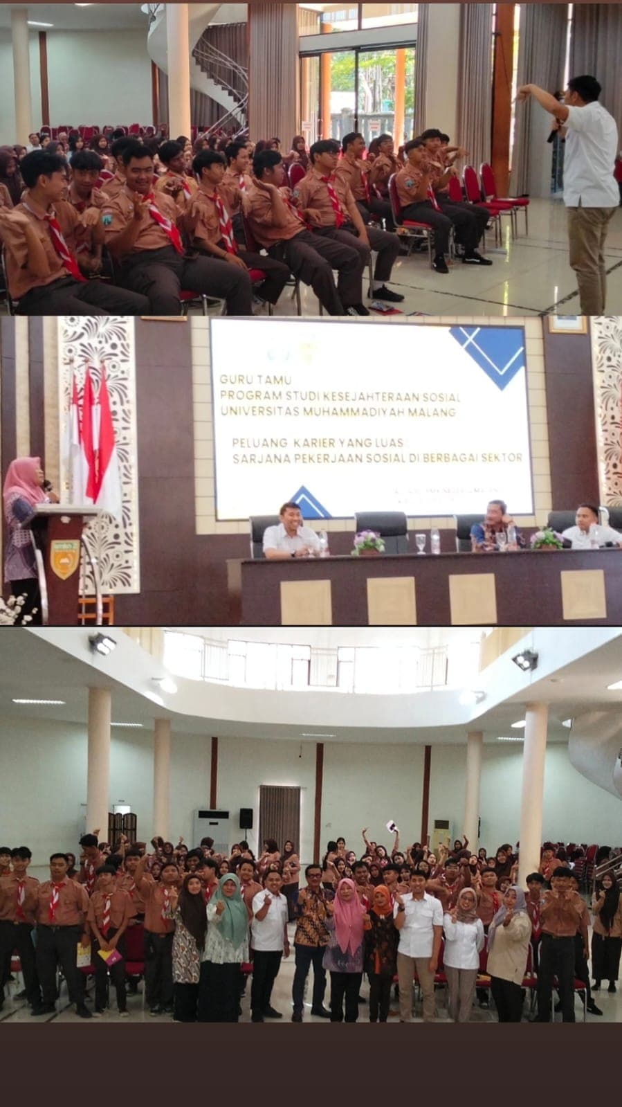 Kolaborasi SMKN 2 Malang dan Prodi Kesejahteraan Sosial UMM Buka Wawasan Karier Siswa Pekerja Sosial