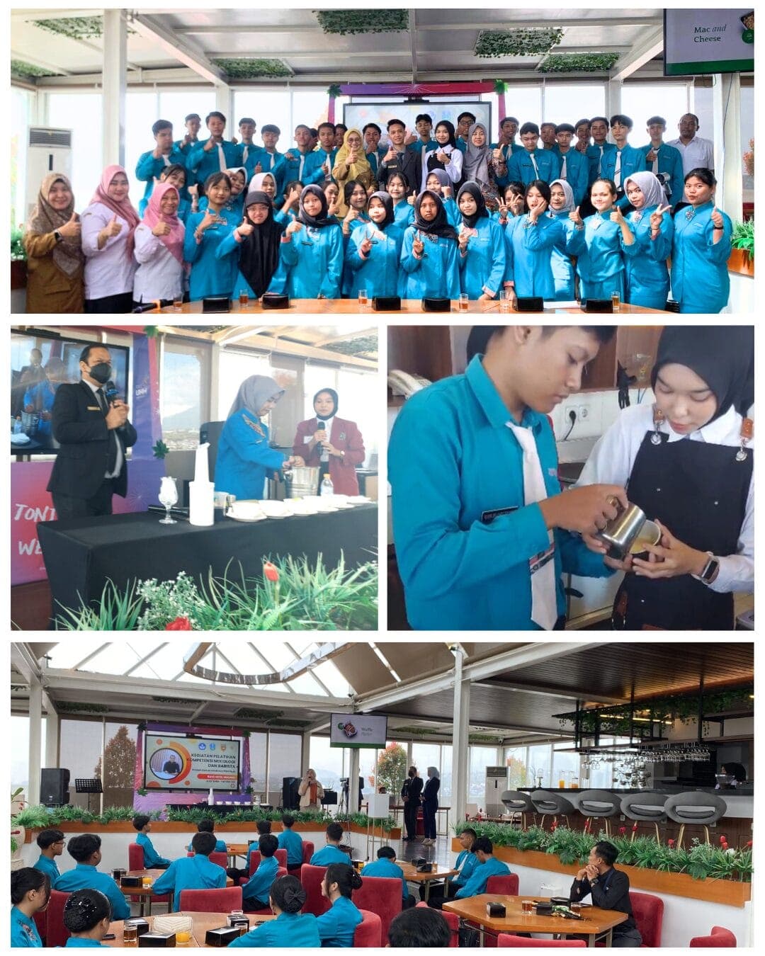 Mengasah Kreativitas Rasa: Siswa SMK Negeri 2 Malang Ikuti Guru Tamu Mixologi dan Barista di Rayz Hotel Malang