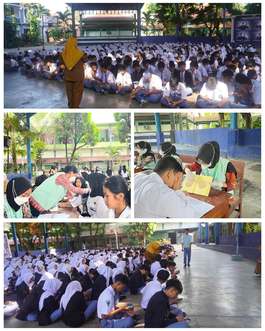 Screening Kesehatan di SMKN 2 Malang, Wujud Kolaborasi Puskesmas Dinoyo dan Kader Kesehatan Remaja 